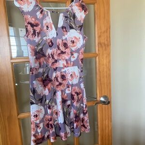 Floral knee length floral sundress. size M